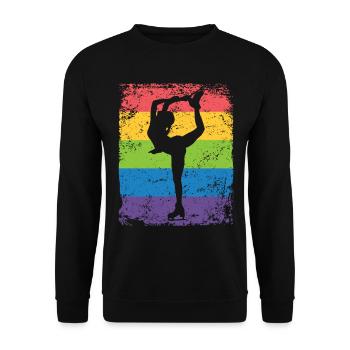 Patinage artistique Patinage artistique Patinage sur glace - Sweat-shirt Unisexe - noir - Devant - Alina (178cm) & Michal (187cm)