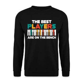 Les meilleurs joueurs Pianiste Pianiste - Sweat-shirt Unisexe - noir - Devant - Alina (178cm) & Michal (187cm)