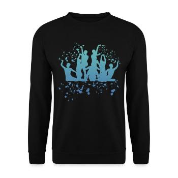 Artistic Swim Team Synchronschwimmen - Unisex Pullover - Schwarz - Vorne - Alina (178cm) & Michal (187cm)