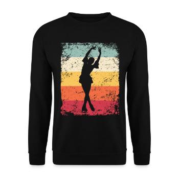 Patinage artistique Patinage artistique Patinage sur glace - Sweat-shirt Unisexe - noir - Devant - Alina (178cm) & Michal (187cm)
