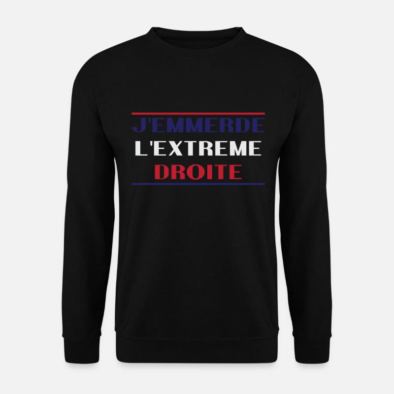 Scheiß auf die extreme Rechte - Unisex Pullover - Schwarz