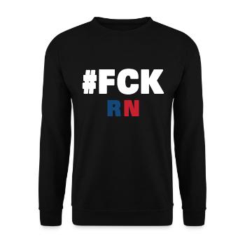 Fck rn - Unisex Sweatshirt - black - Front - Alina (178cm) & Michal (187cm)