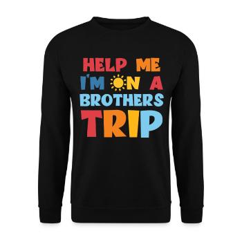 Frères et sœurs, je suis sur le chemin d’un frère - Sweat-shirt Unisexe - noir - Devant - Alina (178cm) & Michal (187cm)