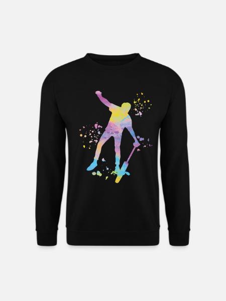 Einradfahrer Einradfahren Einrad - Unisex Pullover - Schwarz