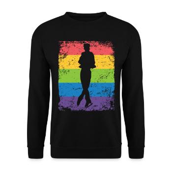 Figure Skating Figure Skating Ice Skating - Unisex Sweatshirt - black - Front - Alina (178cm) & Michal (187cm)