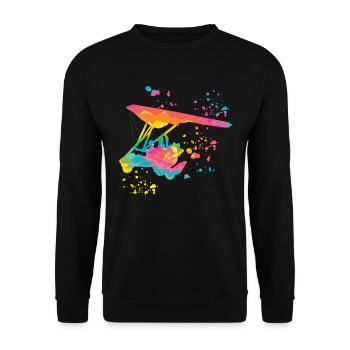 poidsParatrike Moteur Deltaplane Deltatrike - Sweat-shirt Unisexe - noir - Devant - Alina (178cm) & Michal (187cm)