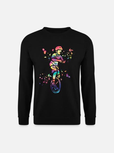 Einradfahrer Einradfahren Einrad - Unisex Pullover - Schwarz