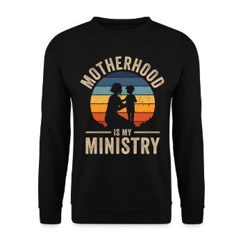 La maternité est mon ministère - Sweat-shirt Unisexe - noir - Devant - Alina (178cm) & Michal (187cm)