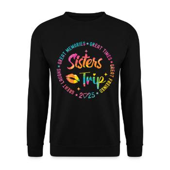 Great Laughs Sisters Trip 2025 - Unisex Sweatshirt - black - Front - Alina (178cm) & Michal (187cm)