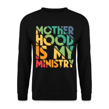 La maternité est mon ministère - Sweat-shirt Unisexe - noir - Devant - Alina (178cm) & Michal (187cm)