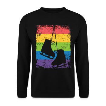 Patinage artistique Patinage artistique Patinage sur glace - Sweat-shirt Unisexe - noir - Devant - Alina (178cm) & Michal (187cm)