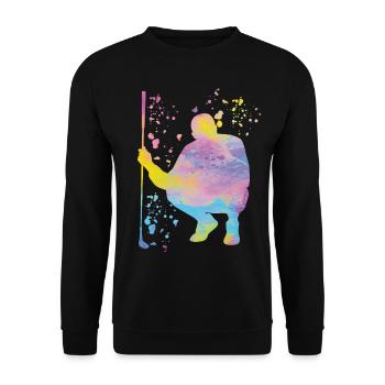 Golfer Colorsplash Kinder Miniaturgolf - Unisex Pullover - Schwarz - Vorne - Alina (178cm) & Michal (187cm)
