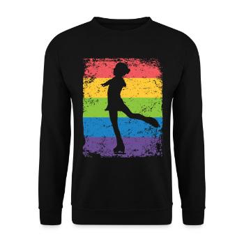 Patinage artistique Patinage artistique Patinage sur glace - Sweat-shirt Unisexe - noir - Devant - Alina (178cm) & Michal (187cm)