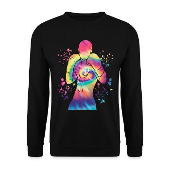 Boxing Fighter Kids Boxing Match Boxer - Unisex Sweatshirt - black - Front - Alina (178cm) & Michal (187cm)