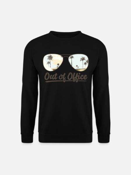 Out of Office Sonnenbrille Sommerferien - Unisex Pullover - Schwarz