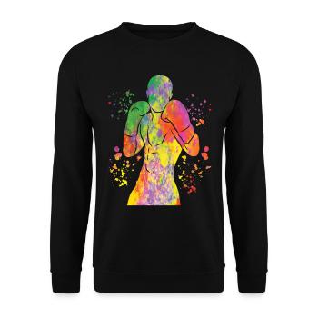 Boxing Fighter Enfants Boxer de match de boxe - Sweat-shirt Unisexe - noir - Devant - Alina (178cm) & Michal (187cm)