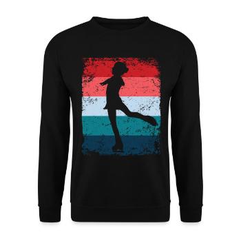 Figure Skating Figure Skating Skating - Unisex Sweatshirt - black - Front - Alina (178cm) & Michal (187cm)