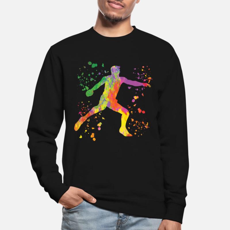 Diskuswerfer Colorsplash Diskuswurf Unisex Pullover