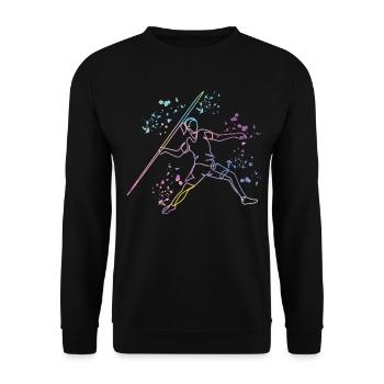 Speerwurf Colorsplash Speerwurf - Unisex Pullover - Schwarz - Vorne - Alina (178cm) & Michal (187cm)