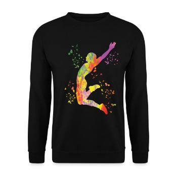 Long Jumpers Long Jump Kids Long Jump - Unisex Sweatshirt - black - Front - Alina (178cm) & Michal (187cm)