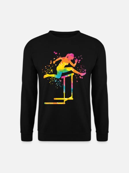 Hürdenlauf Hindernislauf Kinder Hürdenlauf - Unisex Pullover - Schwarz