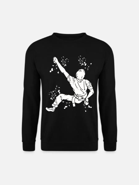Boulderer Colorsplash Boulder Bouldern - Unisex Pullover - Schwarz