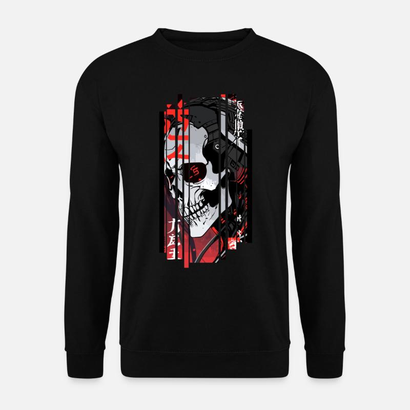 Cyborg crane noir kanji - Sweat-shirt Unisexe - noir