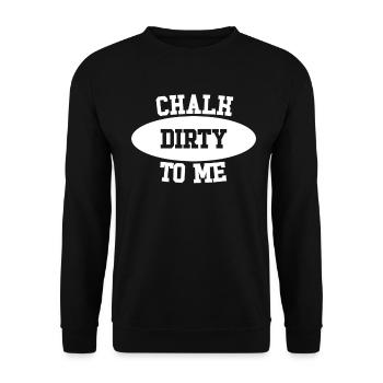 Boulderer Chalk Dirty To Me Bouldering - Sweat-shirt Unisexe - noir - Devant - Alina (178cm) & Michal (187cm)