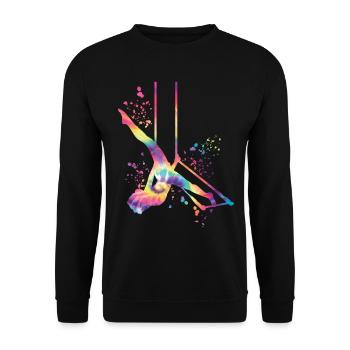 Aerialist Cloud Swing Kinder Trapez - Unisex Pullover - Schwarz - Vorne - Alina (178cm) & Michal (187cm)