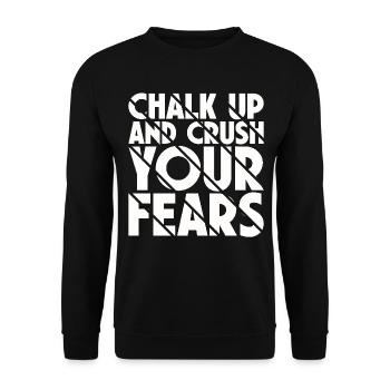 Bouldern Chalk Up Boulderer - Unisex Pullover - Schwarz - Vorne - Alina (178cm) & Michal (187cm)