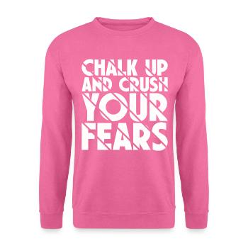 Bouldern Chalk Up Boulderer - Unisex Pullover - Pink - Vorne