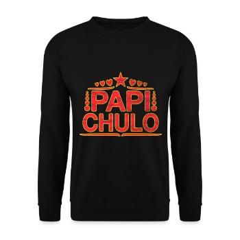 Papi Chulo - Latino Style Design - Sweat-shirt Unisexe - noir - Devant - Alina (178cm) & Michal (187cm)