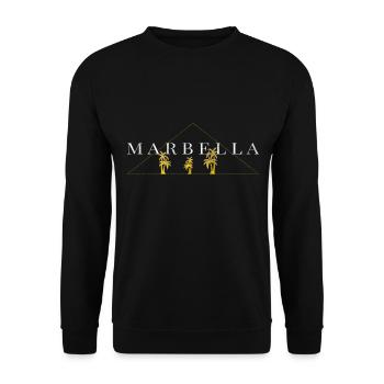 Marbella - Unisex Pullover - Schwarz - Vorne - Alina (178cm) & Michal (187cm)