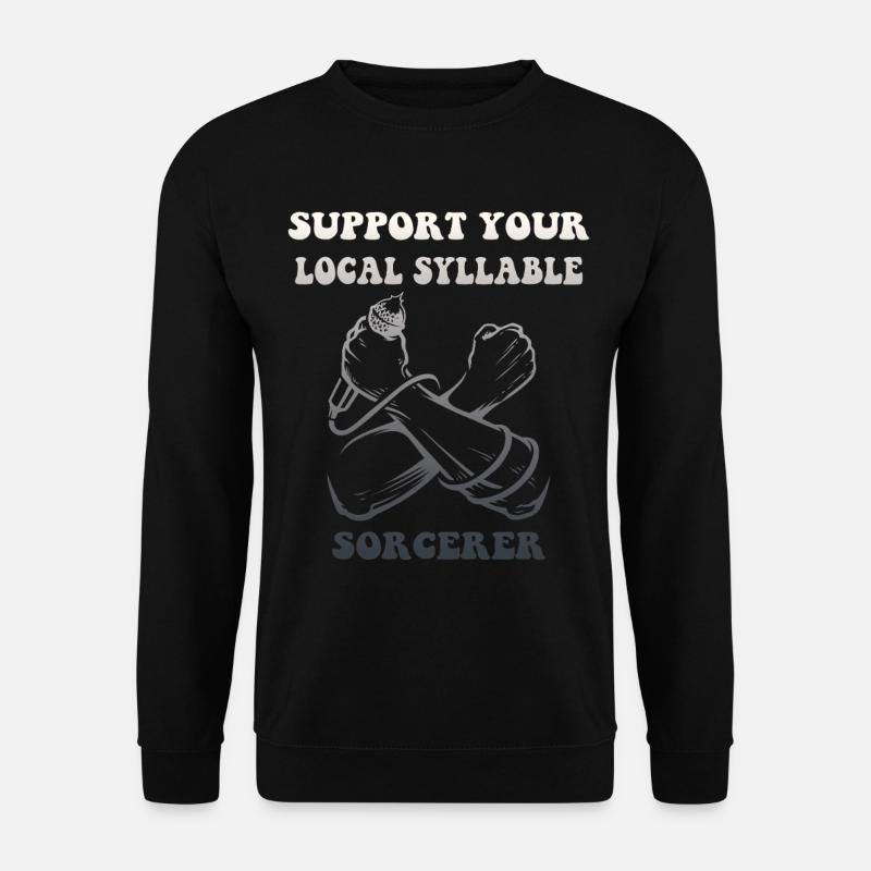 Silbenzauberer Poetry Slam - Unisex Pullover - Schwarz