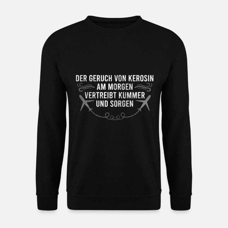Airplane Fan Saying - Unisex Sweatshirt - black