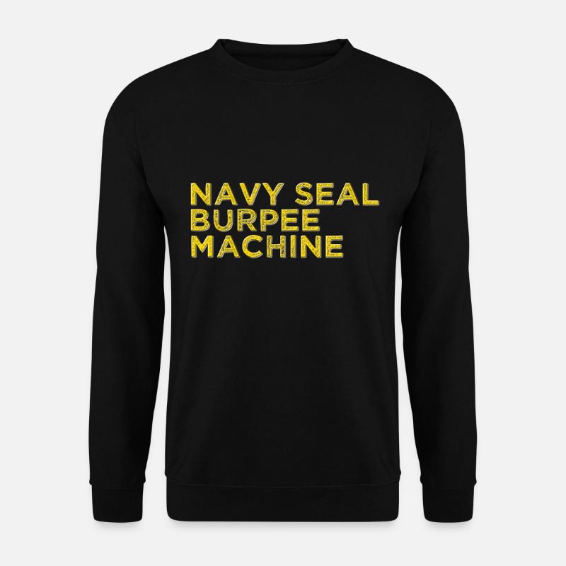 Navy Seal Burpee Maschine - Unisex Pullover - Schwarz