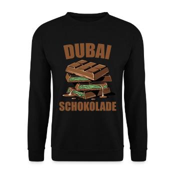Dubai Dab my Chocolate - Unisex Sweatshirt - black - Front - Alina (178cm) & Michal (187cm)