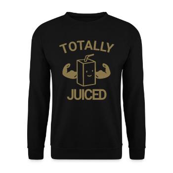 Totally juiced - Unisex Sweatshirt - black - Front - Alina (178cm) & Michal (187cm)