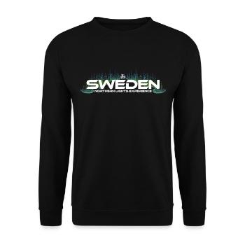 Sweden - Northern Lights Experience - Unisex Sweatshirt - black - Front - Alina (178cm) & Michal (187cm)