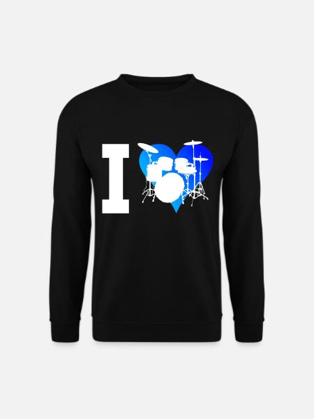 Percussionist Drum Kit Drummer - Unisex Sweatshirt - black
