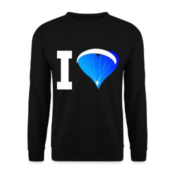 Paragliders Men Paragliding Paragliders - Unisex Sweatshirt - black - Front - Alina (178cm) & Michal (187cm)
