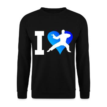 Kung Fu Kungfu Femmes Arts Martiaux Hommes Wushu - Sweat-shirt Unisexe - noir - Devant - Alina (178cm) & Michal (187cm)