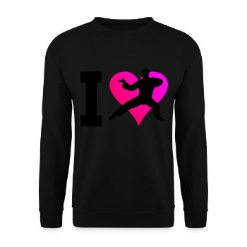 Arts Martiaux Kung Fu Kungfu Wushu Femmes Hommes - Sweat-shirt Unisexe - noir - Devant - Alina (178cm) & Michal (187cm)