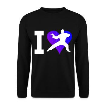 Kungfu Hommes Kung Fu Femmes Arts Martiaux Wushu - Sweat-shirt Unisexe - noir - Devant - Alina (178cm) & Michal (187cm)