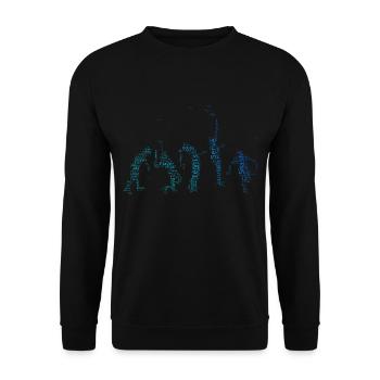 Men's Tennis Tennis Playing Tennis Player - Unisex Sweatshirt - black - Front - Alina (178cm) & Michal (187cm)