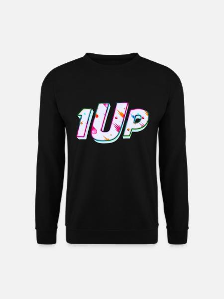 1Up 1up 1UP One Player Gamer - Unisex Pullover - Schwarz