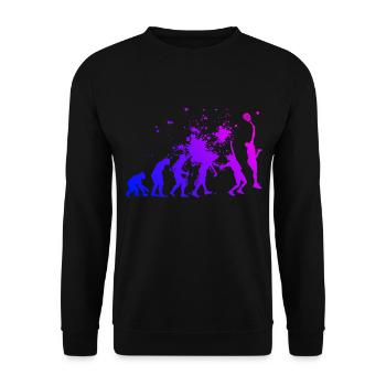 Paddle Tennis Paddle Women's Paddle Court Paddle Tennis - Unisex Sweatshirt - black - Front - Alina (178cm) & Michal (187cm)