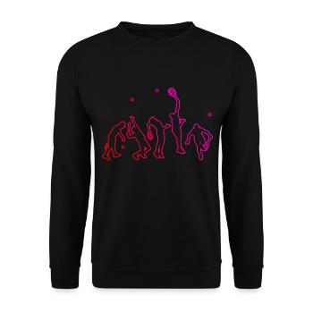 Tennis Homme Tennis Tennis Femmes Joueurs de Tennis - Sweat-shirt Unisexe - noir - Devant - Alina (178cm) & Michal (187cm)