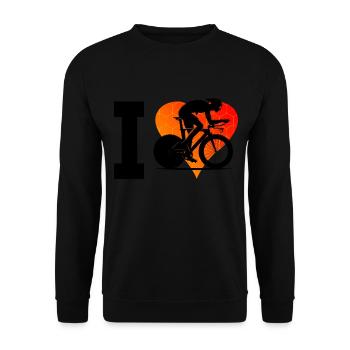 Vélo de route Vélo de route Vélo de route Vélo de route pour femmes - Sweat-shirt Unisexe - noir - Devant - Alina (178cm) & Michal (187cm)