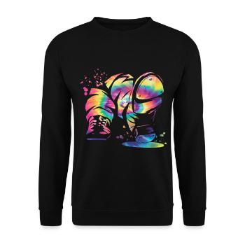 Tap Dancers Tap Dancing Kids Tap Dance - Unisex Sweatshirt - black - Front - Alina (178cm) & Michal (187cm)